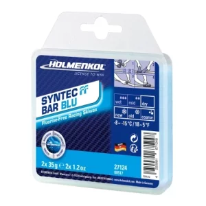 Ceara de cursa Holmenkol Syntec FF Bar BLU, temperatura  zapada -8 si -15 grade C, 2x35g