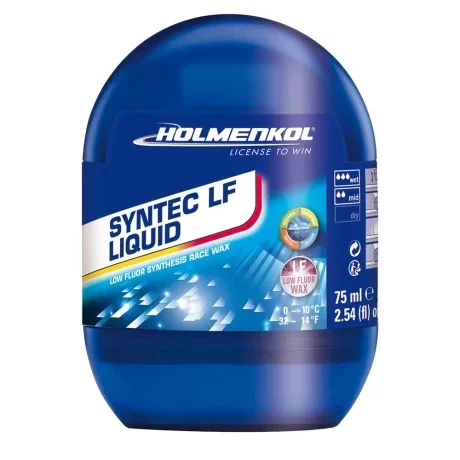 Ceara lichida cu aplicare rapida, Holmenkol Syntec LF Liquid, temperatura zapada 0 si -10 grade C, 75ml