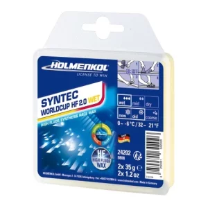 Ceara solida de cursa, Holmenkol Syntec WorldCup HF 2.0 WET, temperatura zapada 0 si -6 grade C, 2x 35g
