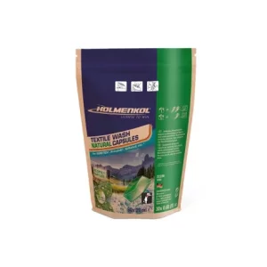 Detergent imbracaminte cu membrana tehnica si sport, Holmenkol Textile Wash Natural Capsules, 30 capsule