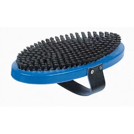 Perie ovala par de cal Holmenkol OvalBrush Horsehair, dimensiune 210 x 100mm, fir 10mm