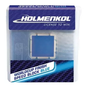Ceara accelerator de cursa, Holmenkol Worldcup Finish Speed Block Blue, 10g, temperatura zapada -12°C la -20°C
