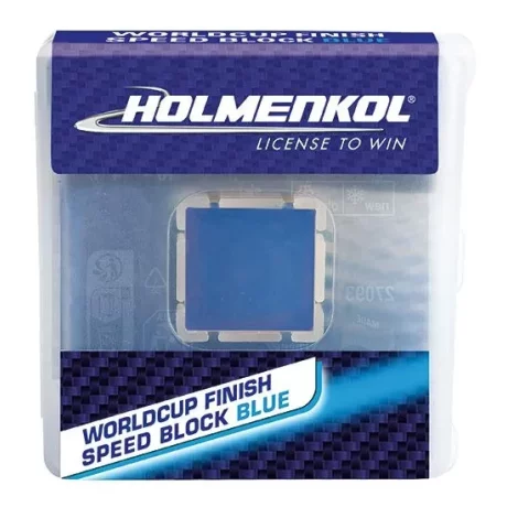 Ceara accelerator de cursa, Holmenkol Worldcup Finish Speed Block Blue, 10g, temperatura zapada -12°C la -20°C